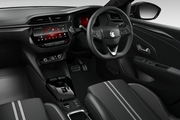 vauxhall corsa hatchback 1.2 turbo hybrid design 5dr e-dct6 inside view
