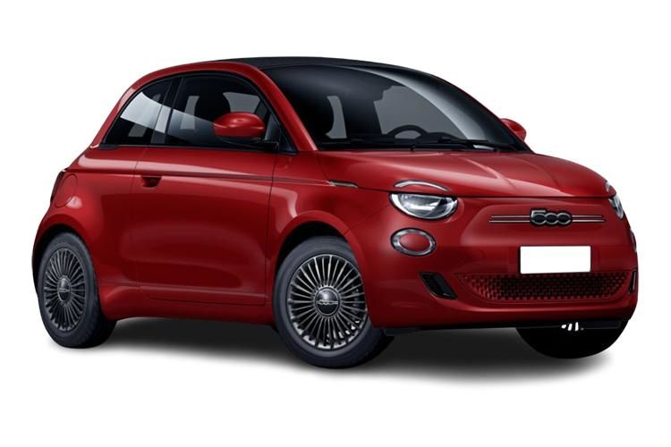 fiat 500 convertible 87kw la prima 42kwh 2dr auto front view