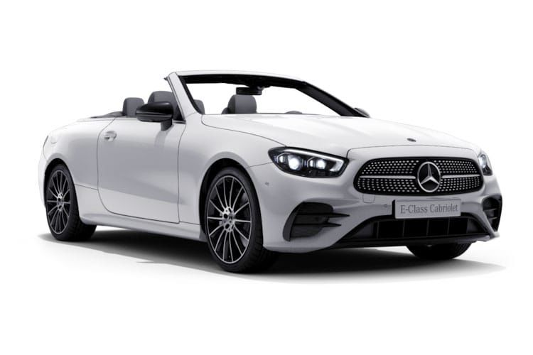 mercedes-benz e class convertible e300d 4matic amg line night ed pre+ 2dr 9g-tronic front view