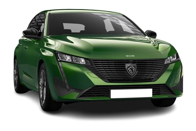 peugeot 308 hatchback 1.6 plug-in hybrid 195 allure 5dr e-dsc7 front view