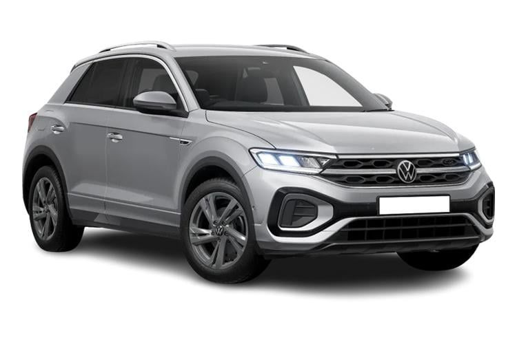 volkswagen t-roc hatchback 1.5 tsi black edition plus 5dr dsg front view