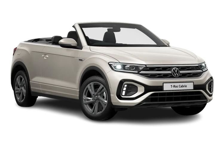 volkswagen t-roc convertible 1.0 tsi 115 style 2dr front view