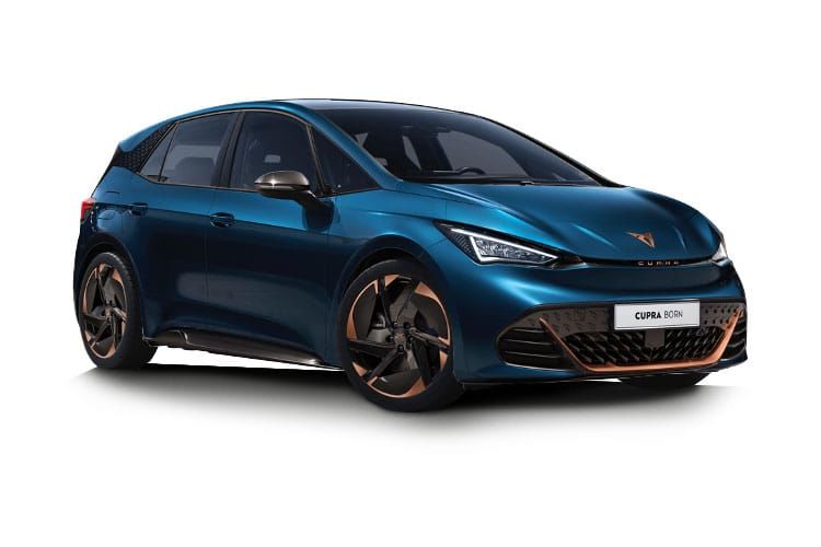 cupra born hatchback 169kw e-boost v3 58kwh 5dr auto front view