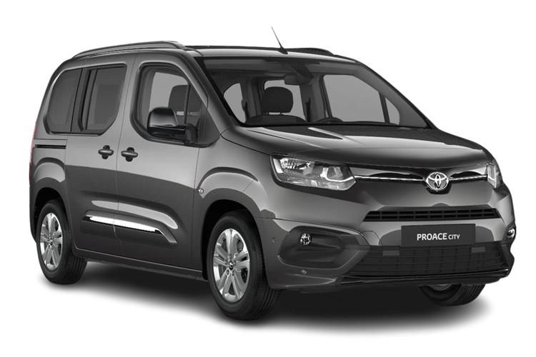 toyota proace city verso estate 100kw icon l1 50kwh 5dr auto front view