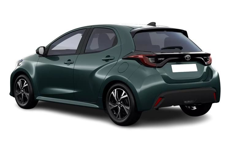 toyota yaris hatchback 1.5 hybrid design 5dr cvt back view