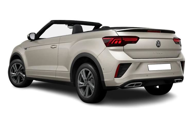 volkswagen t-roc convertible 1.5 tsi style 2dr dsg back view