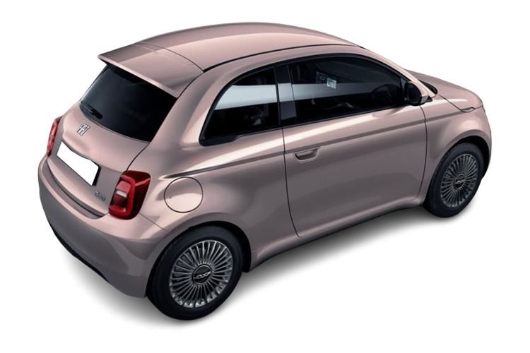 fiat 500 hatchback 70kw 24kwh 3dr auto back view