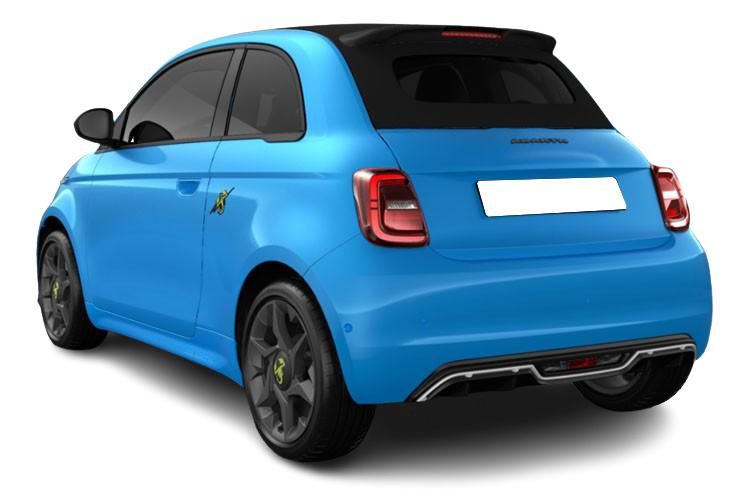 abarth 500 convertible 114kw 42.2kwh 2dr auto back view