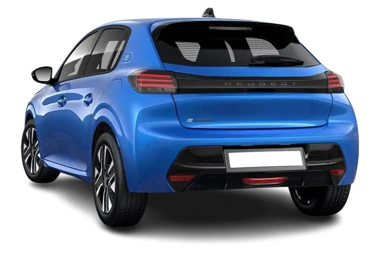 peugeot 208 hatchback 100kw gt 50kwh 5dr auto back view