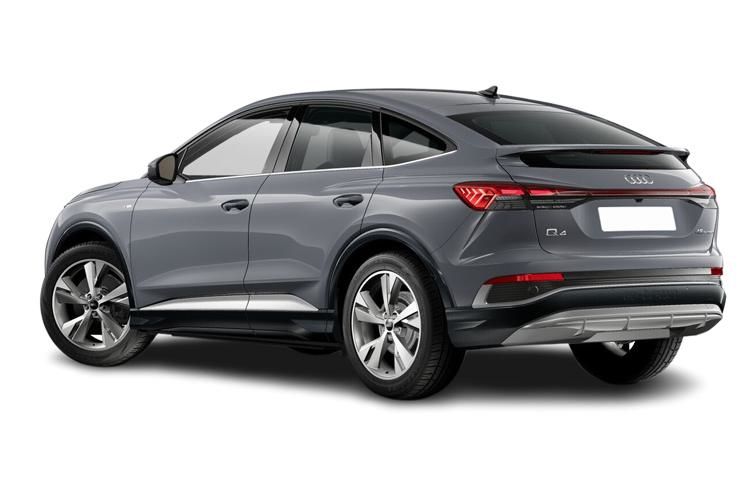 audi q4 210kw 45 82kwh s line 5dr auto [leather/tech pro] back view