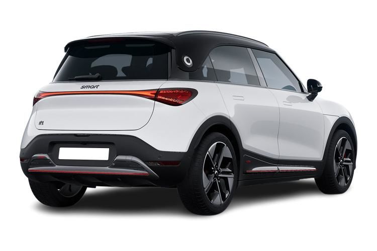 smart hashtag 1 hatchback 200kw pro 49kwh 5dr auto back view