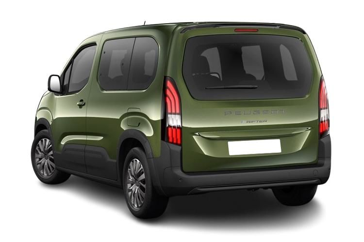 peugeot rifter 100kw allure long 52kwh 5dr auto [7 seat] back view
