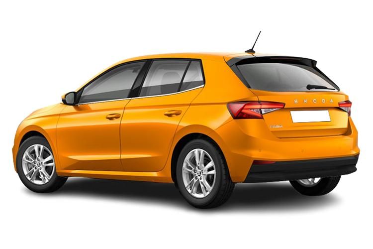 skoda fabia hatchback 1.5 tsi 150 se l edition 5dr dsg back view