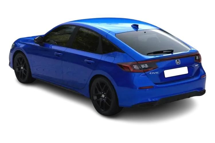 honda civic hatchback 2.0 ehev sport 5dr cvt back view