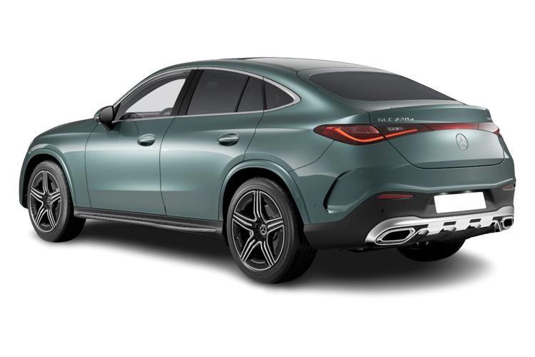 mercedes-benz glc coupe glc 300de 4matic amg line premium + 5dr 9g-tronic back view