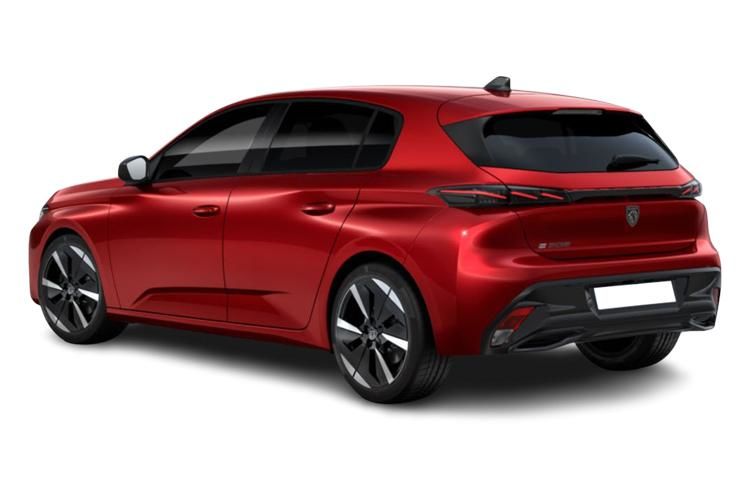 peugeot 308 hatchback 115kw gt premium 55kwh 5dr auto back view