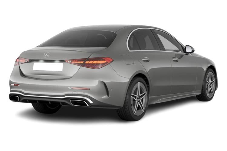 mercedes-benz c class saloon c300e amg line 4dr 9g-tronic back view