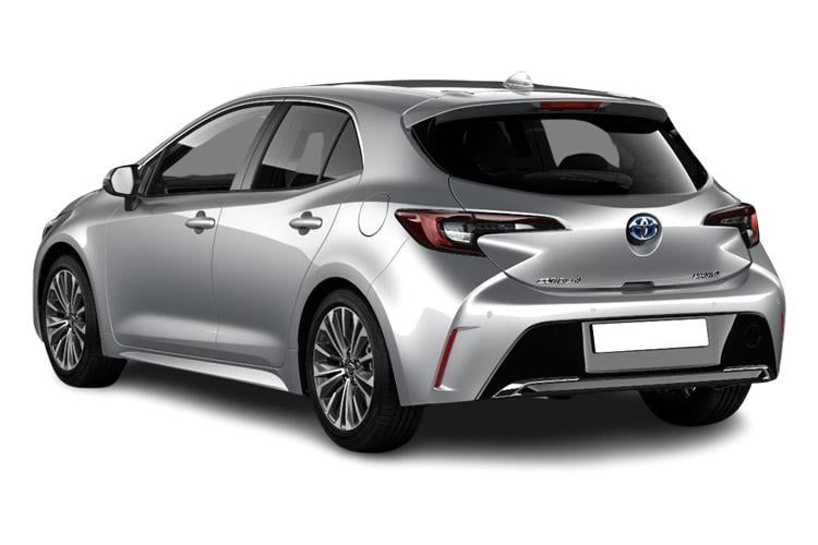 toyota corolla hatchback 1.8 hybrid excel 5dr cvt back view
