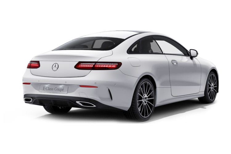 mercedes-benz e class coupe e300d 4matic amg line night ed pre+ 2dr 9g-tronic back view