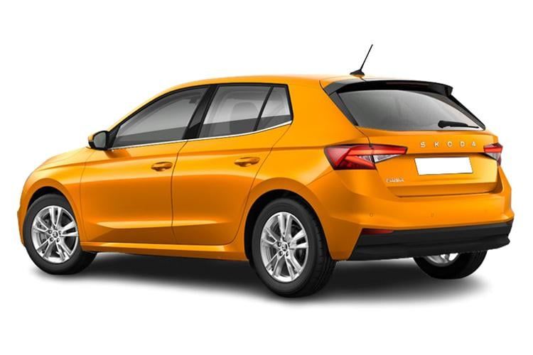 skoda fabia hatchback 1.0 tsi se edition 5dr back view