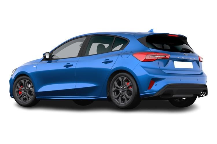 ford focus hatchback 1.0 ecoboost hybrid mhev st-line 5dr back view