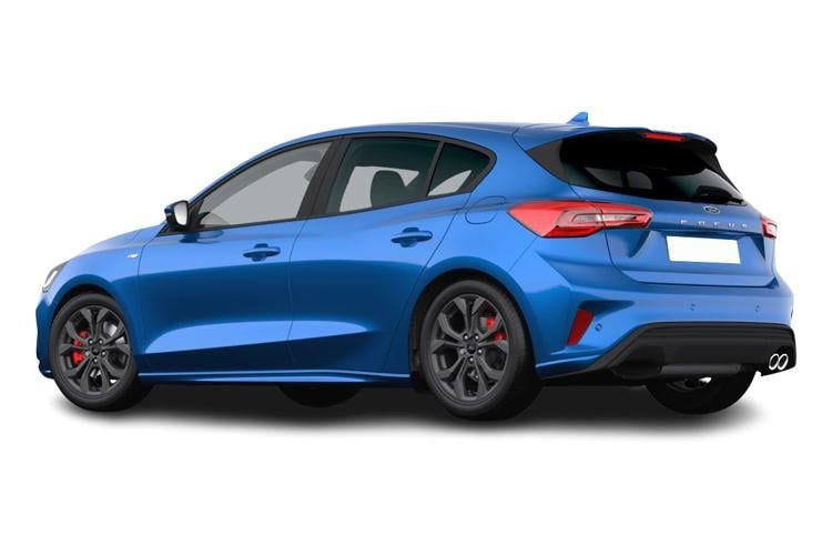 ford focus hatchback 1.0 ecoboost hybrid mhev st-line 5dr back view