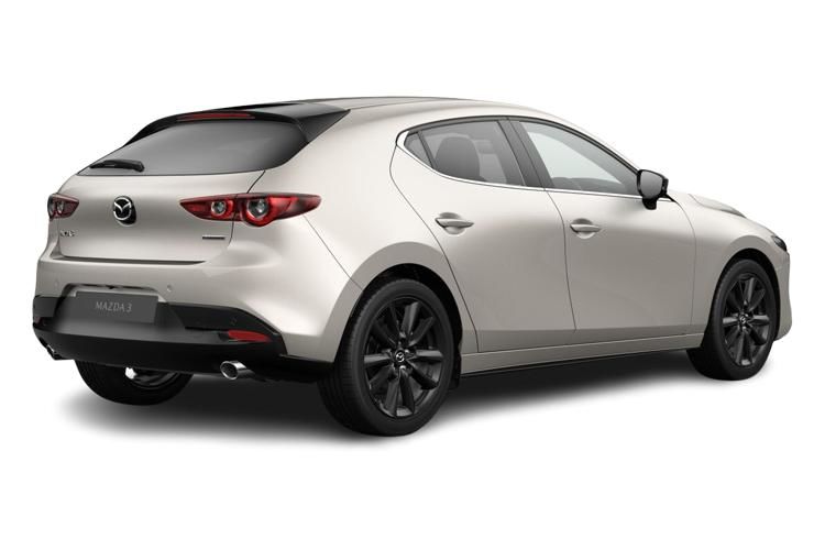 mazda 3 hatchback 2.0 e-skyactiv x mhev [186] centre-line 5dr back view