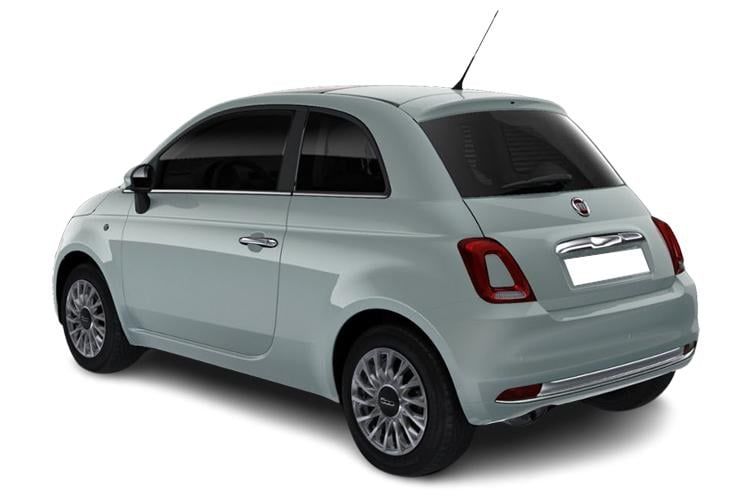 fiat 500 hatchback 70kw 24kwh 3dr auto back view