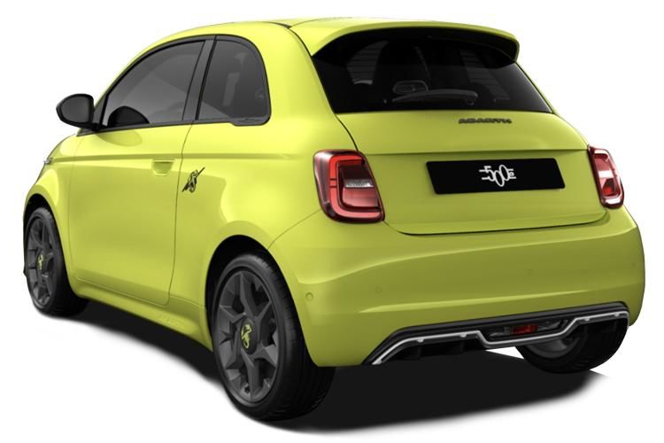 abarth 500 hatchback 114kw 42.2kwh 3dr auto back view