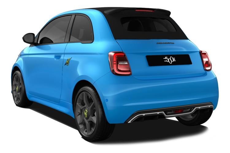 abarth 500 convertible 114kw 42.2kwh 2dr auto back view