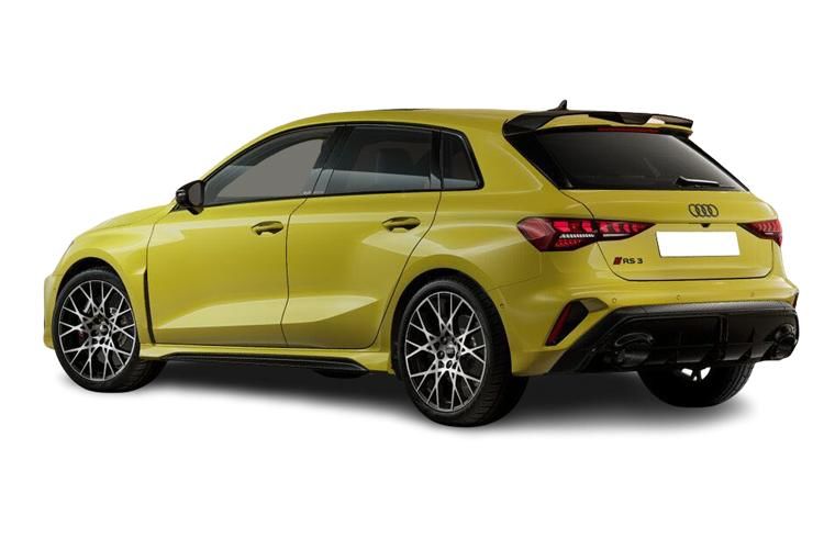audi rs3 hatchback rs 3 tfsi quattro 5dr s tronic back view