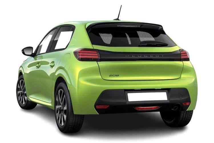 peugeot 208 hatchback 100kw gt premium 50kwh 5dr auto back view