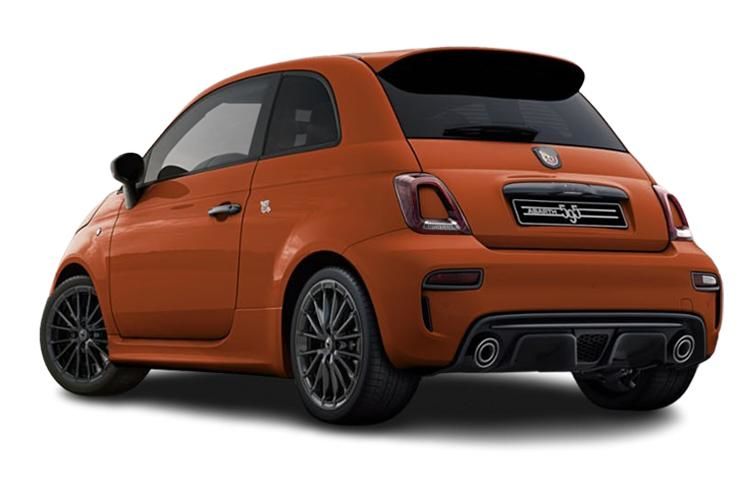 abarth 695 hatchback 1.4 t-jet 180 75th anniversary 3dr back view