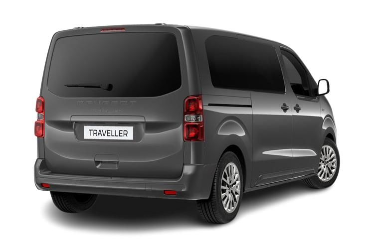 peugeot traveller mpv 100kw active long [8 seat] 75kwh 5dr auto back view