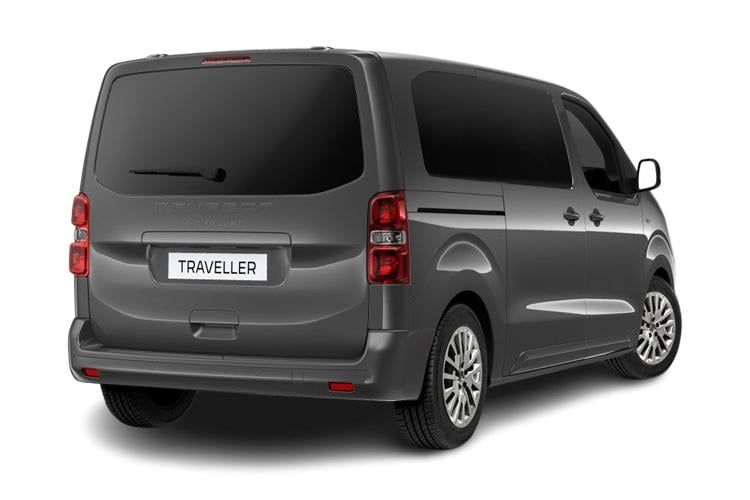 peugeot traveller mpv 100kw active standard [8 seat] 75kwh 5dr auto back view
