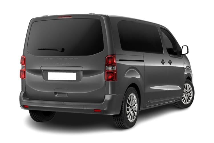 peugeot traveller mpv 100kw combi long [9 seat] 75kwh 5dr auto back view
