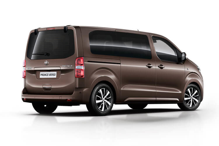toyota proace verso 100kw icon l1 75kwh 5dr auto back view