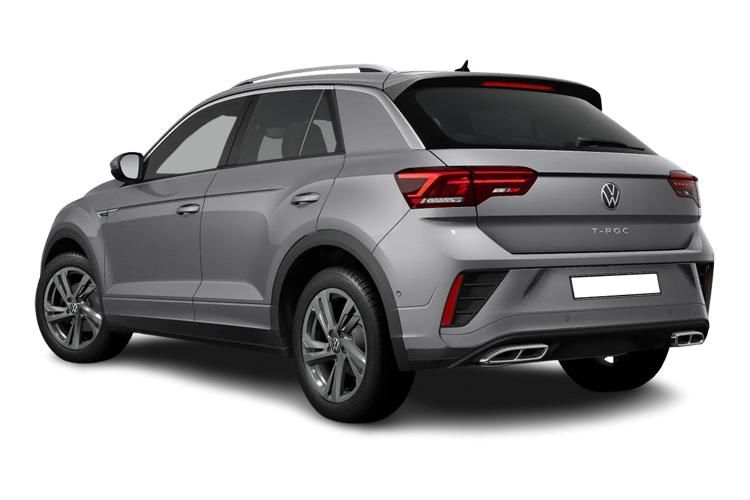 volkswagen t-roc hatchback 1.5 tsi black edition 5dr dsg back view