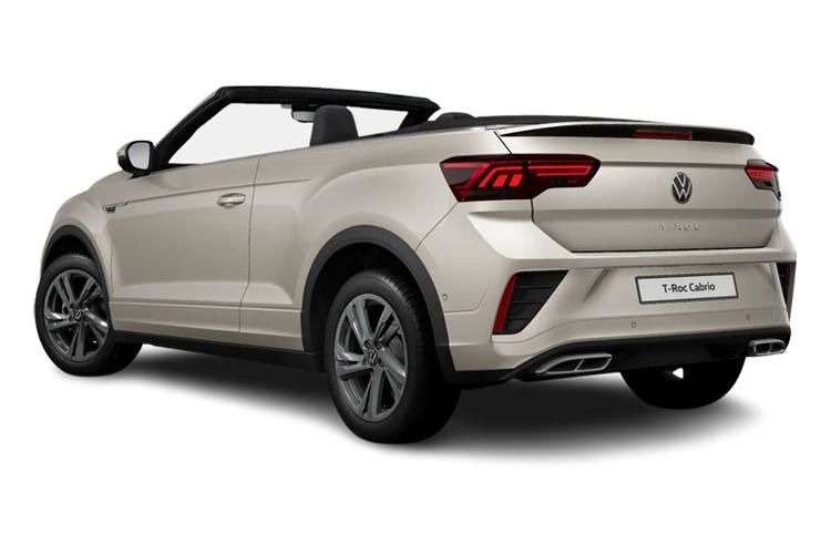 volkswagen t-roc convertible 1.5 tsi evo style 2dr back view