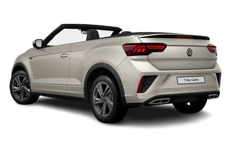 volkswagen t-roc convertible 1.5 tsi r-line 2dr back view