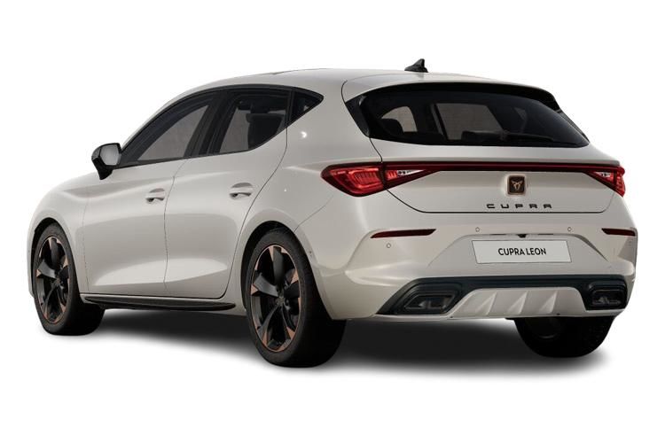 cupra leon hatchback 1.5 ehybrid 204 v1 5dr dsg back view