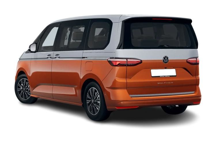 volkswagen multivan 1.5 tsi ehybrid style 5dr lwb 4motion dsg [6 seat] back view