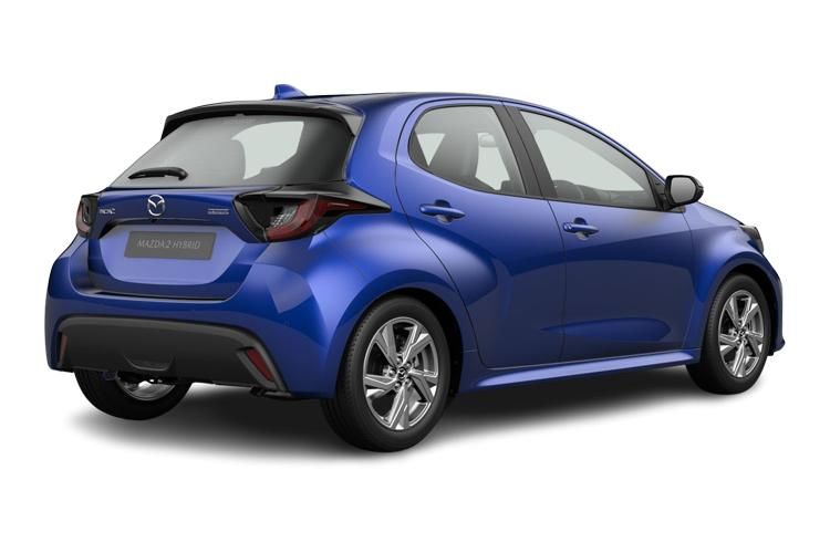 mazda 2 hybrid hatchback 1.5i hybrid exclusive line 5dr cvt back view