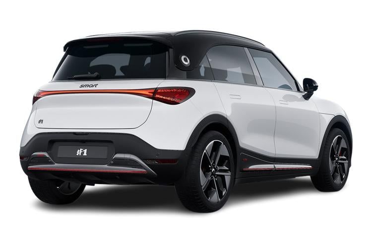 smart hashtag 1 hatchback 200kw pro 49kwh 5dr auto back view