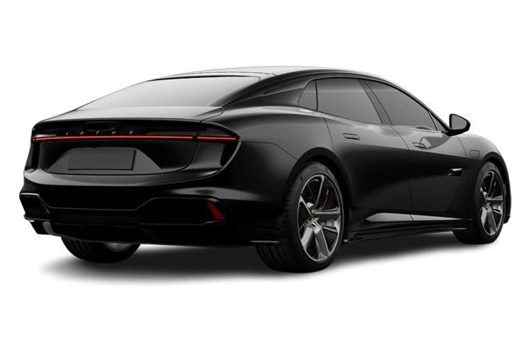 lotus emeya saloon 450kw 102kwh 4dr auto back view