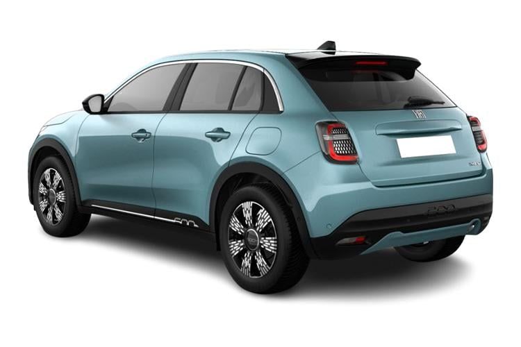 fiat 600 hatchback 115kw icon 54kwh 5dr auto back view