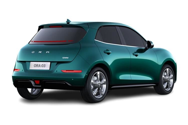 gwm ora 03 hatchback 126kw pro+ 63kwh 5dr auto back view