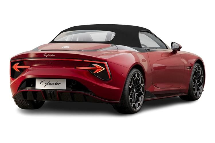 mg motor uk cyberster convertible 250kw trophy single motor 77 kwh 2dr auto back view