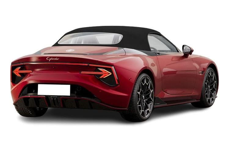 mg motor uk cyberster convertible 250kw trophy single motor 77 kwh 2dr auto back view