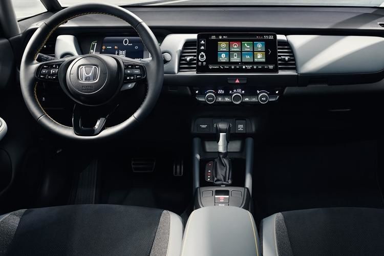 honda jazz hatchback 1.5 i-mmd hybrid elegance 5dr ecvt inside view